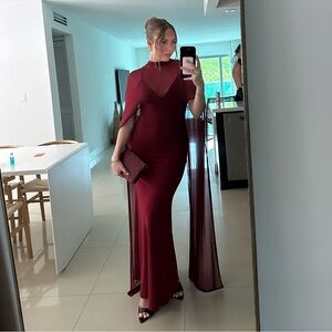 ASOS Burgundy Maxi Dress